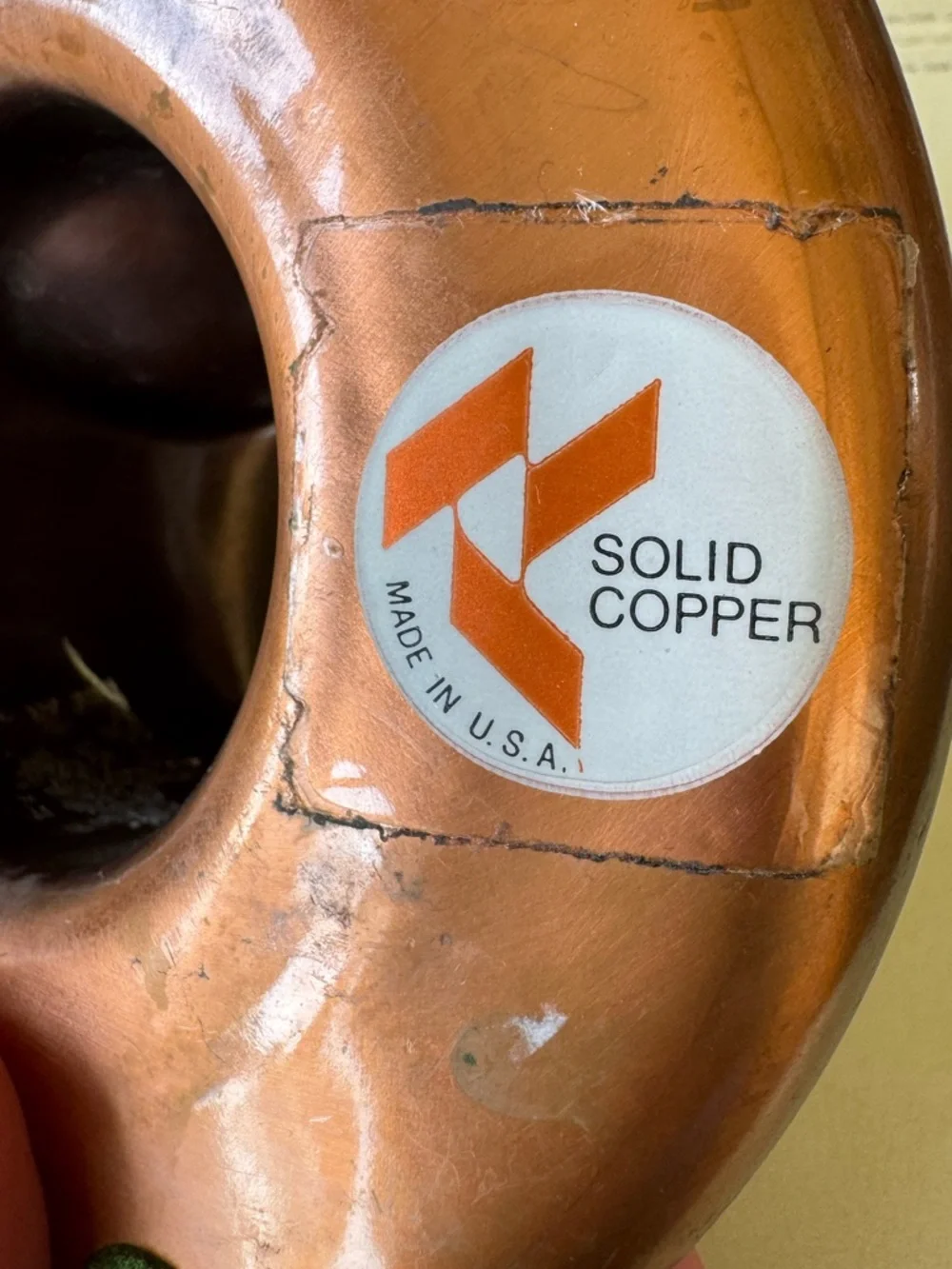 Gregorian solid copper cowboy hat ashtray - Picture 7 of 8